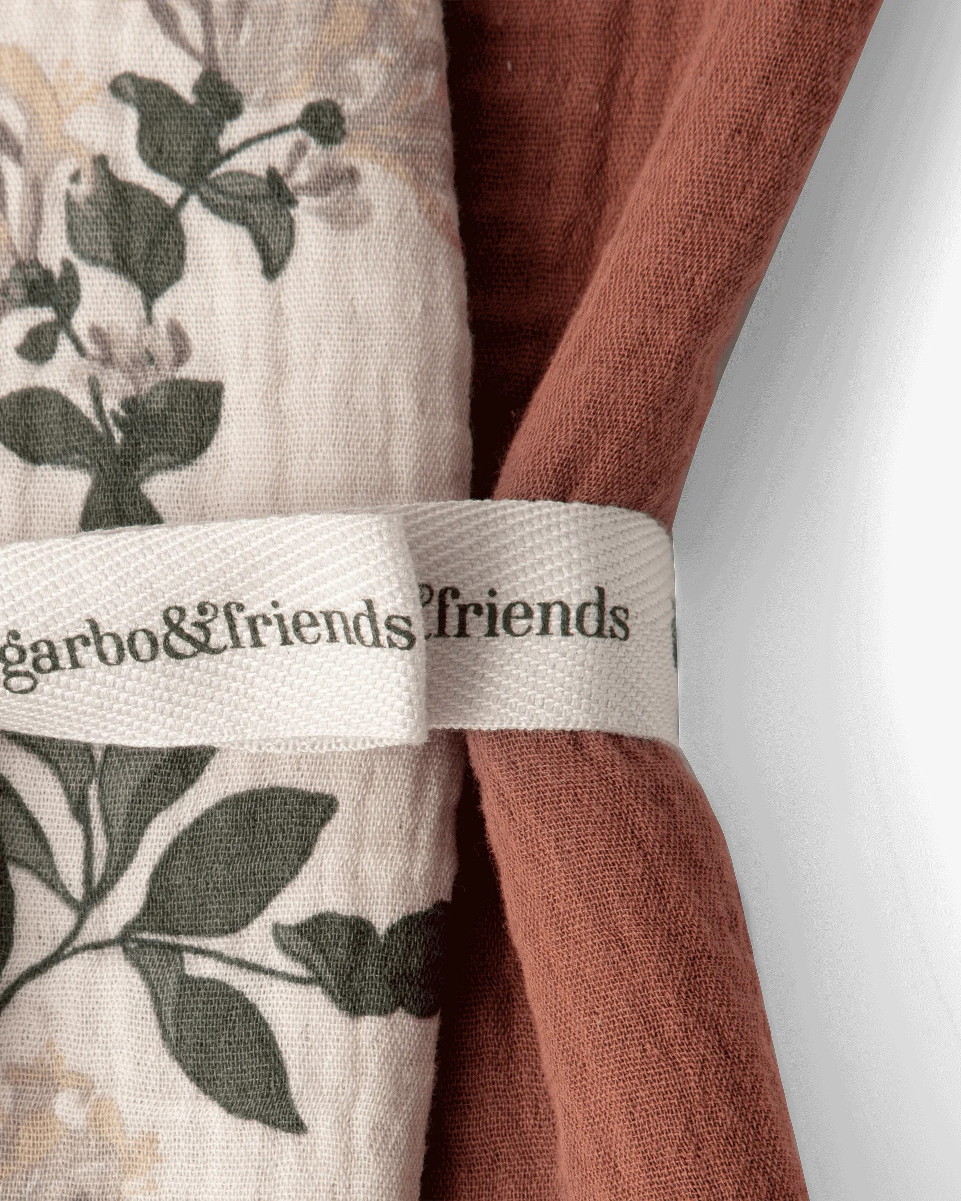 Honeysuckle Muslin Decke klein 2 Teile, 60x60 cm Garbo&Friends