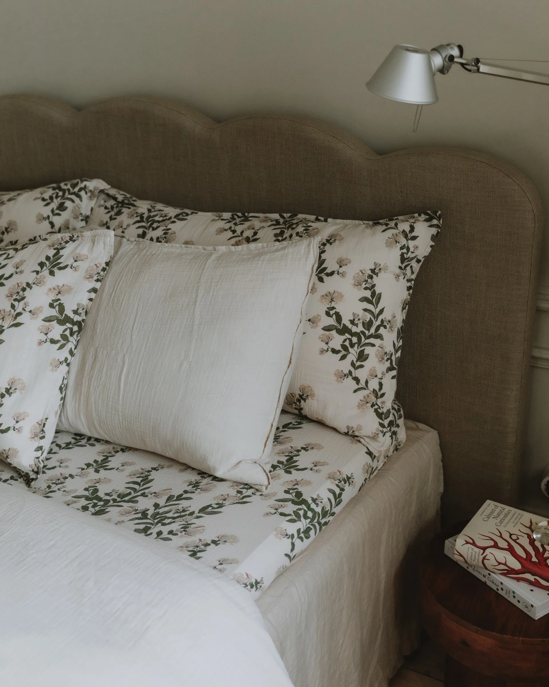 Honeysuckle Muslin Spannbettlaken, 160x200x30 cm Garbo&Friends