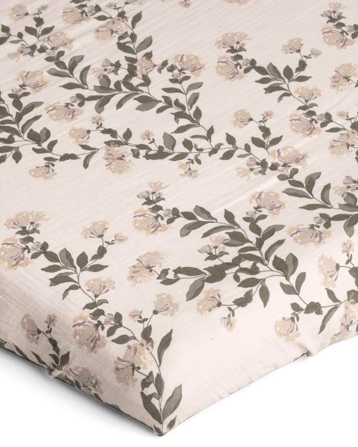 Honeysuckle Muslin Spannbettlaken, 90x200x30 cm Garbo&Friends