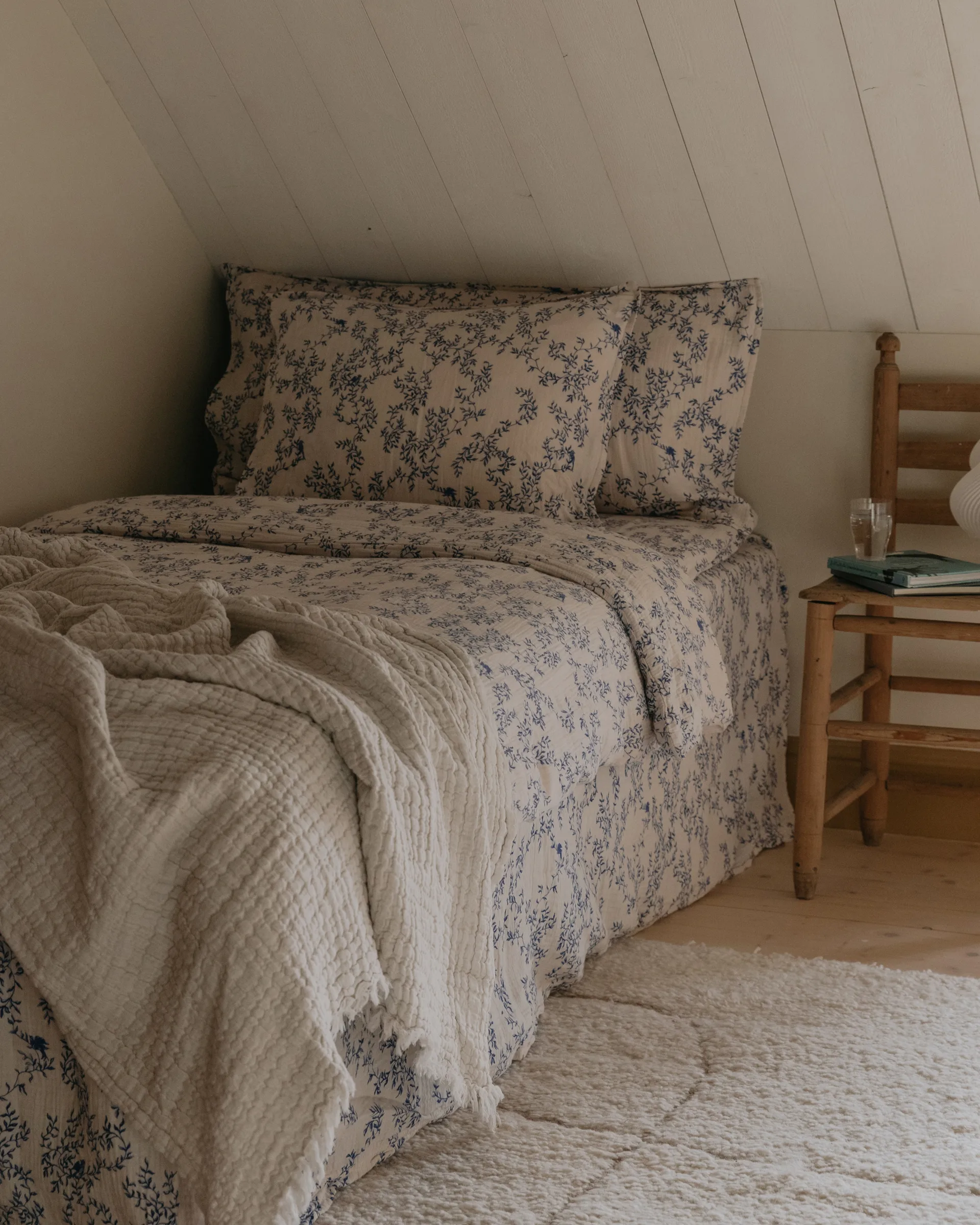 Jardim Muslin Bettwäsche-set, 135x200 cm/80x80 cm Garbo&Friends