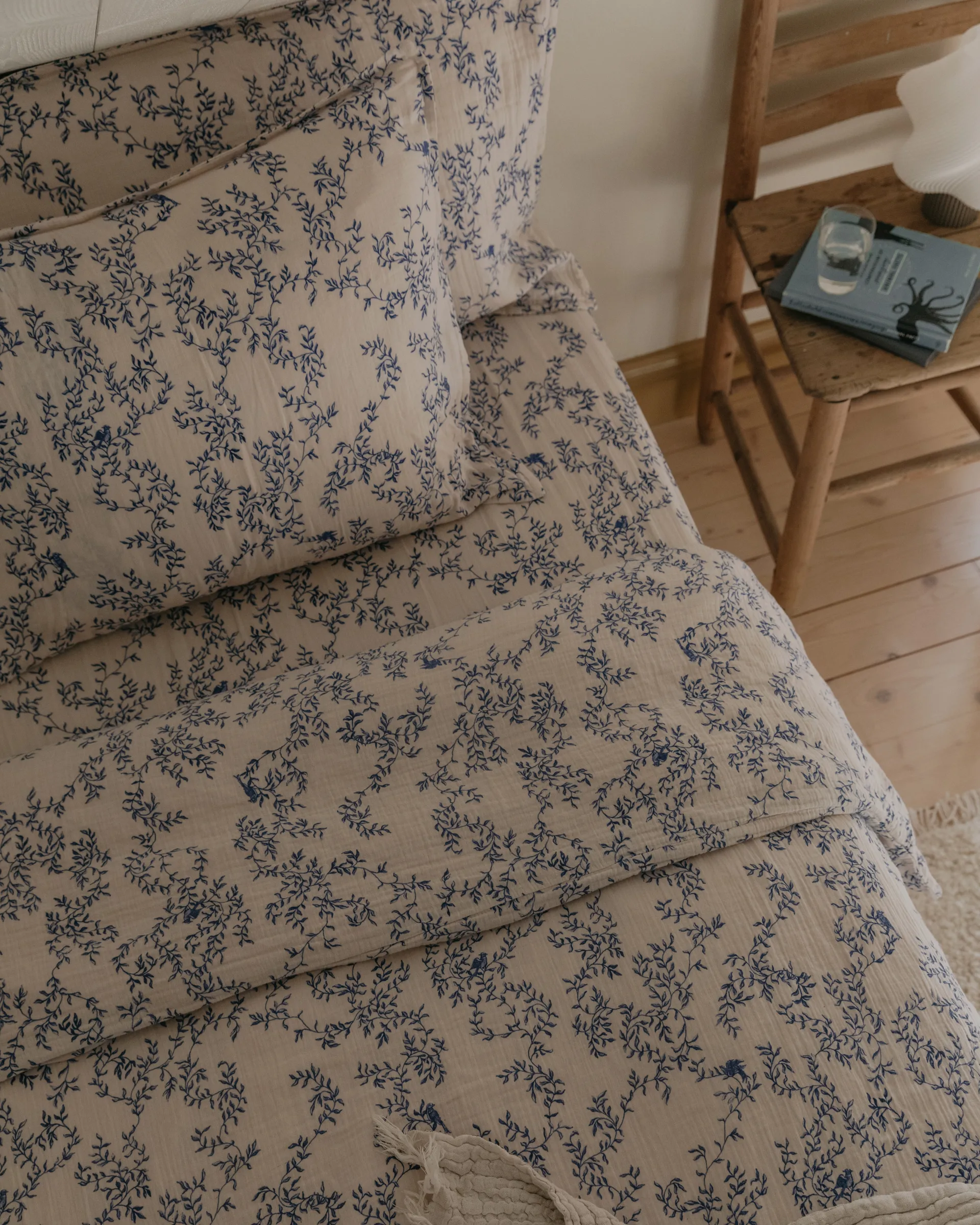 Jardim Muslin Bettwäsche-set, 135x200 cm/80x80 cm Garbo&Friends