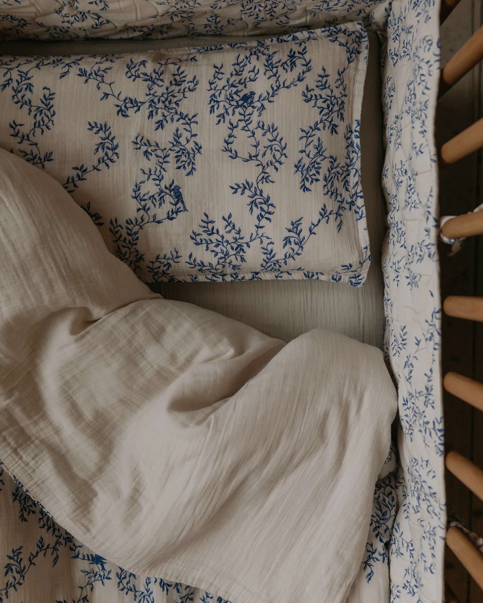 Jardim Muslin Bettwäsche-Set Junior, 100x130 cm/35x55 cm Garbo&Friends