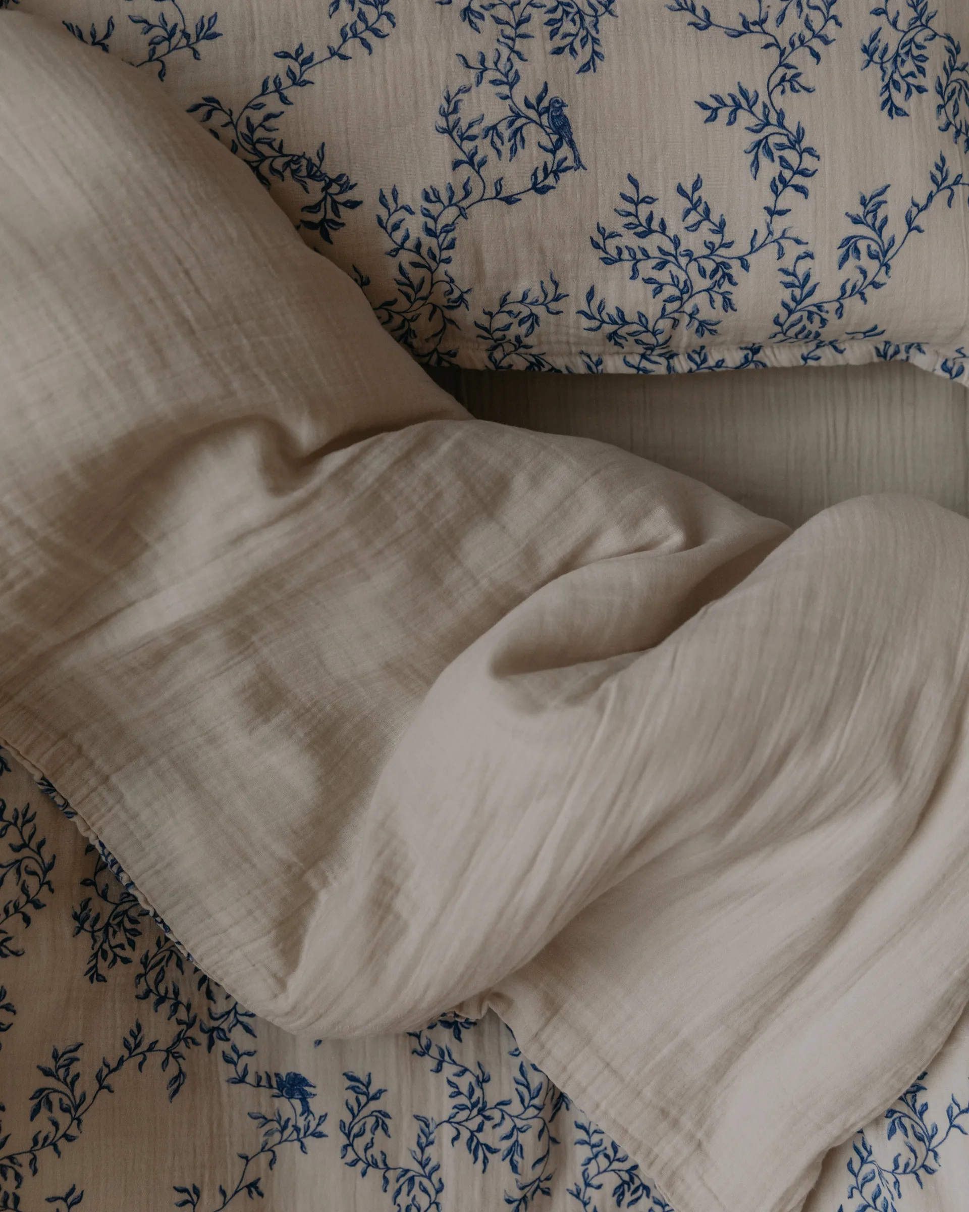 Jardim Muslin Bettwäsche-Set Junior, 100x130 cm/35x55 cm Garbo&Friends