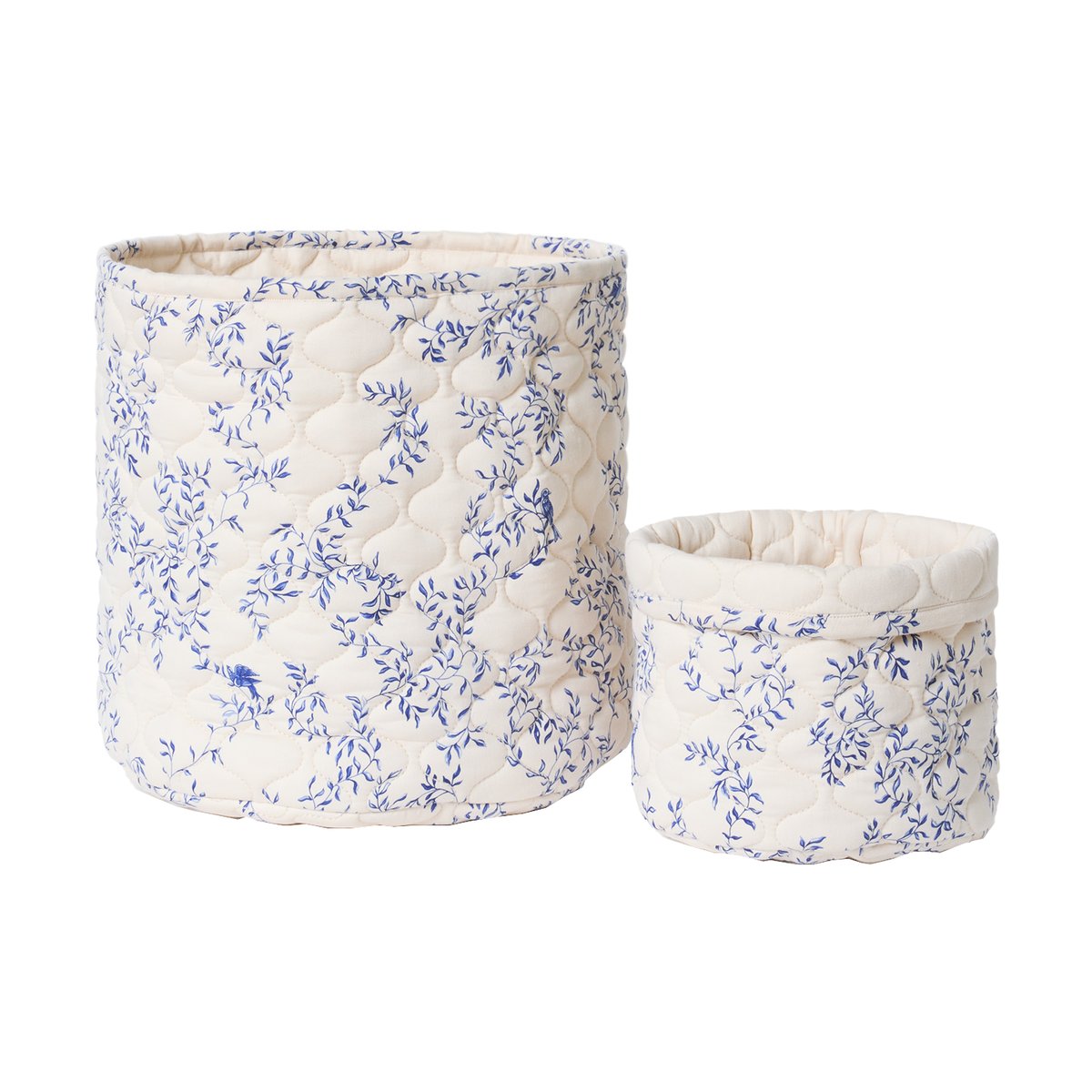 Garbo&Friends Jardim Satin gesteppter Korb 2-teilig 20xØ20 cm + 30xØ30 cm
