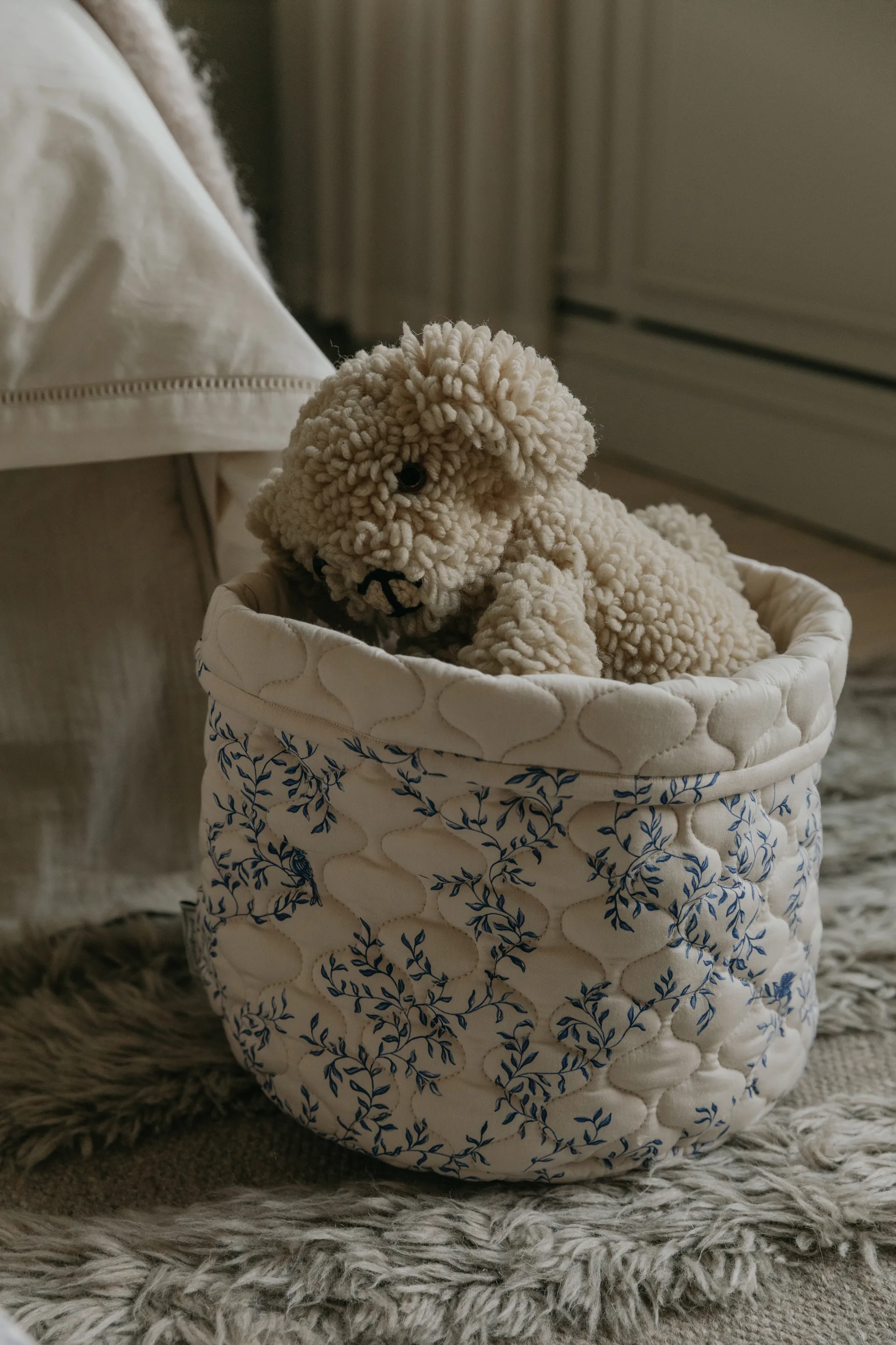 Jardim Satin gesteppter Korb 2-teilig, 20xØ20 cm + 30xØ30 cm Garbo&Friends