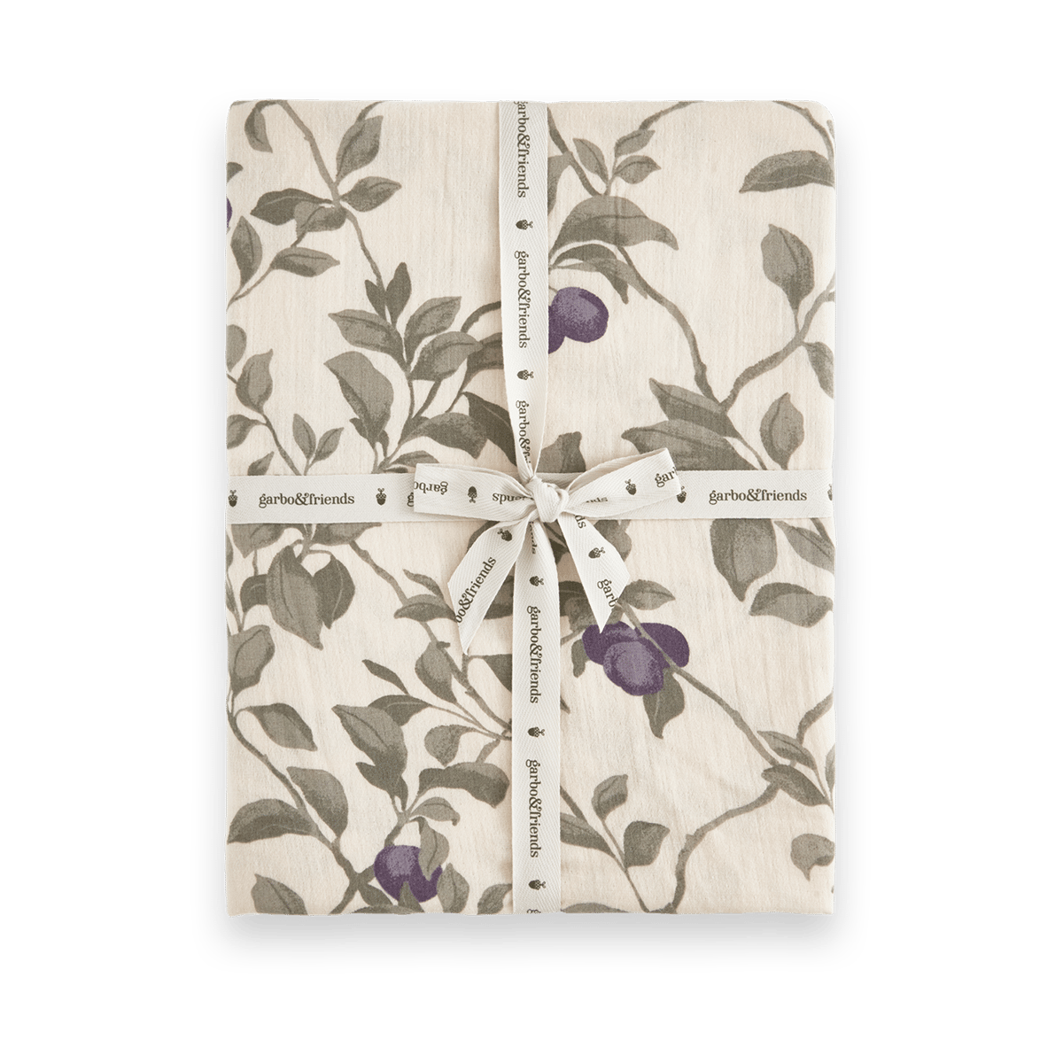 Garbo&Friends Plum Muslin Spannbettlaken 60x120x20 cm