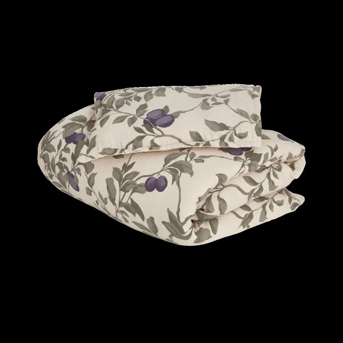 Garbo&Friends Plum Musselin Bettwäsche-Set Junior 100x140 cm/40x60 cm