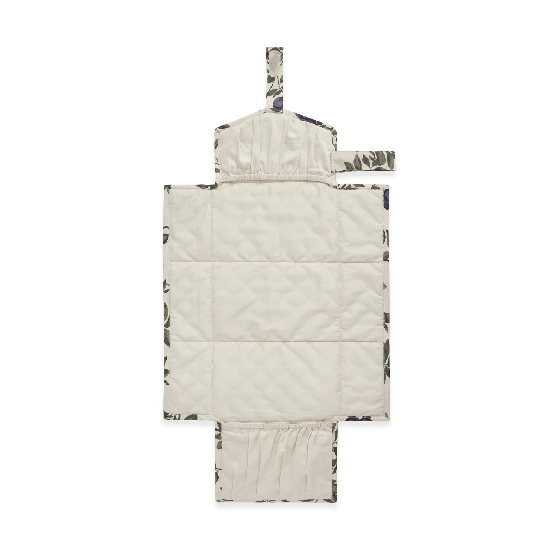 Plum satin gesteppte Change To Go, tragbare Wickelunterlage, 46x80 cm Garbo&Friends