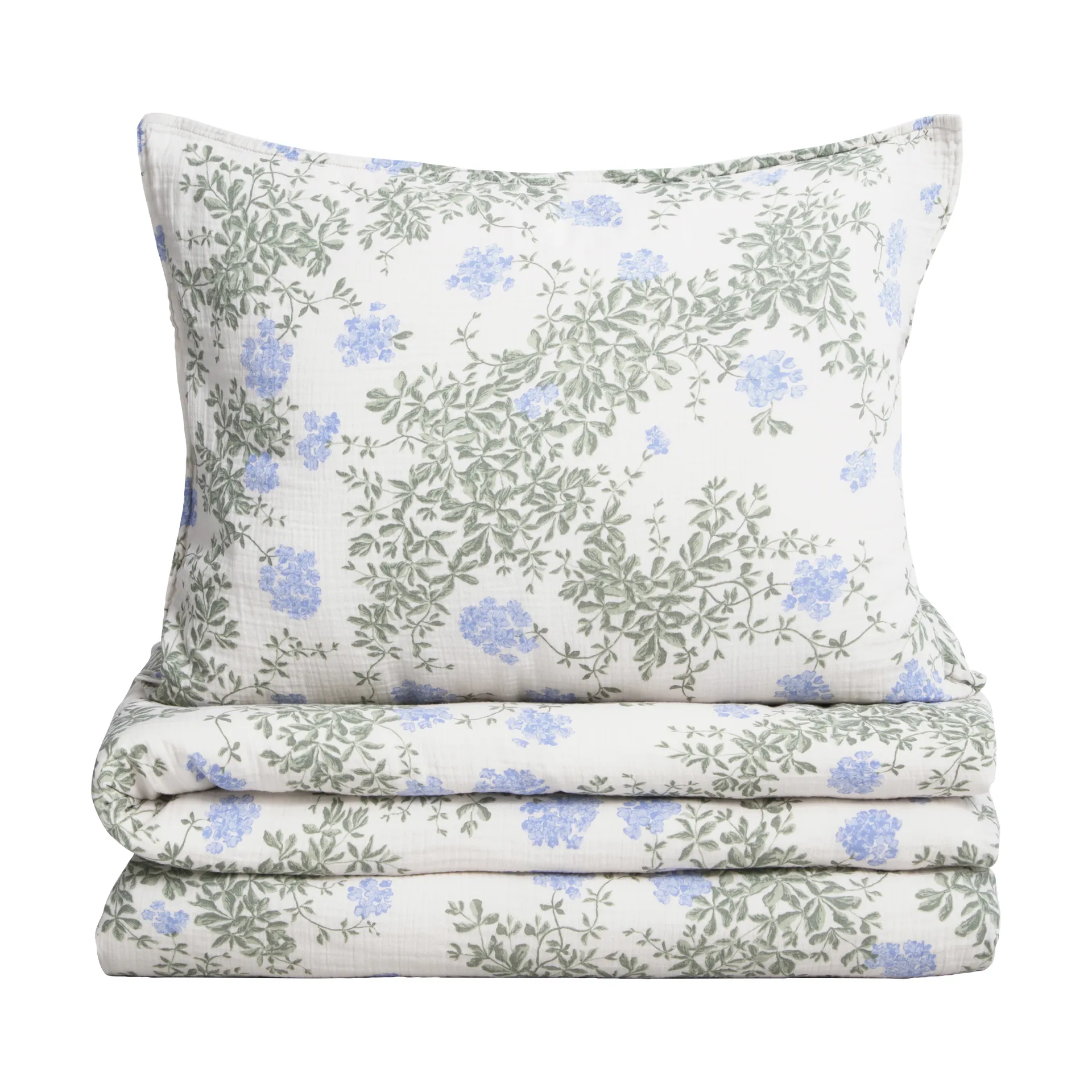 Plumbago Muslin Bettwäsche, 135x200 cm/80x80 cm Garbo&Friends