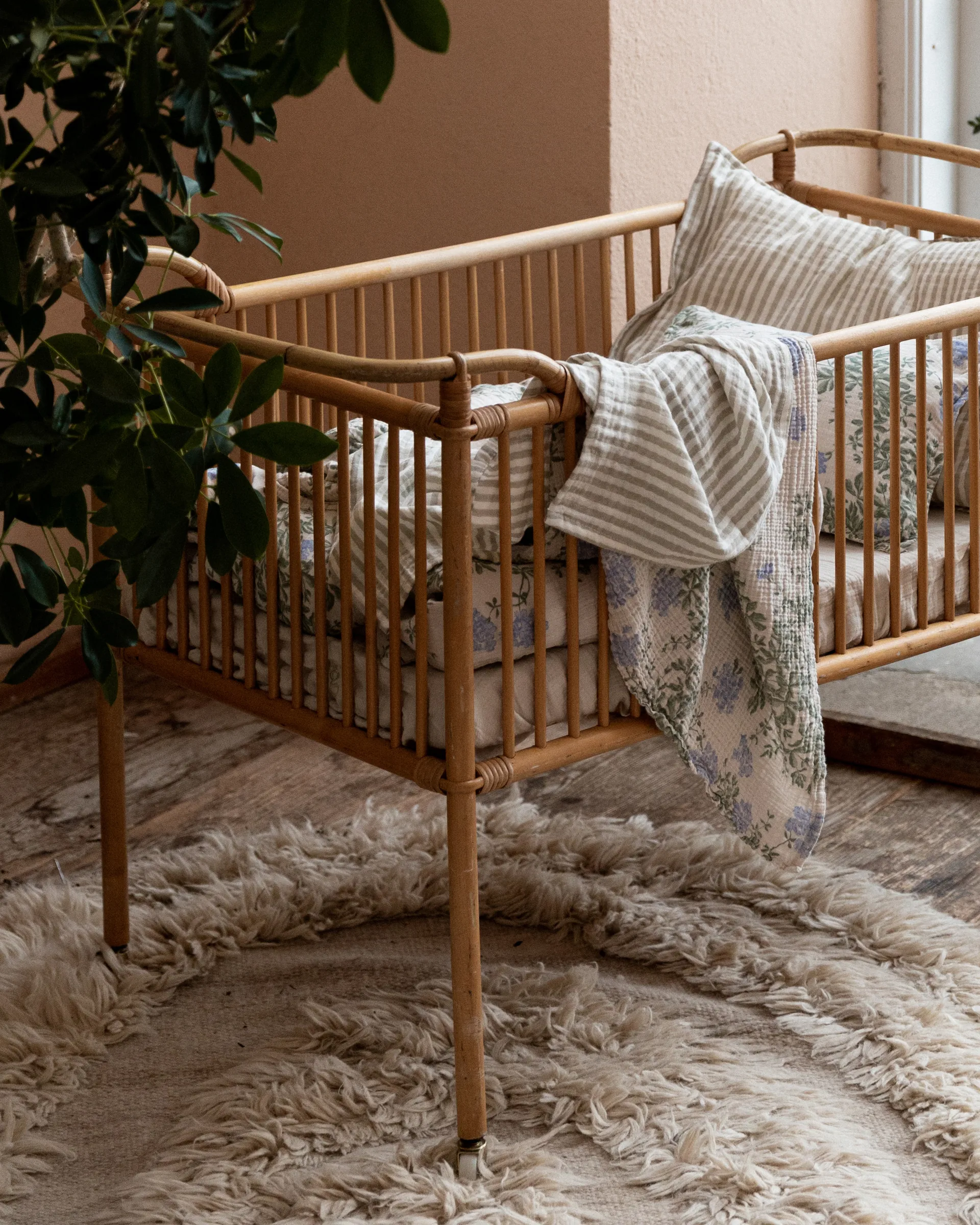Plumbago Muslin Decke klein 2 Teile, 60x60 cm Garbo&Friends
