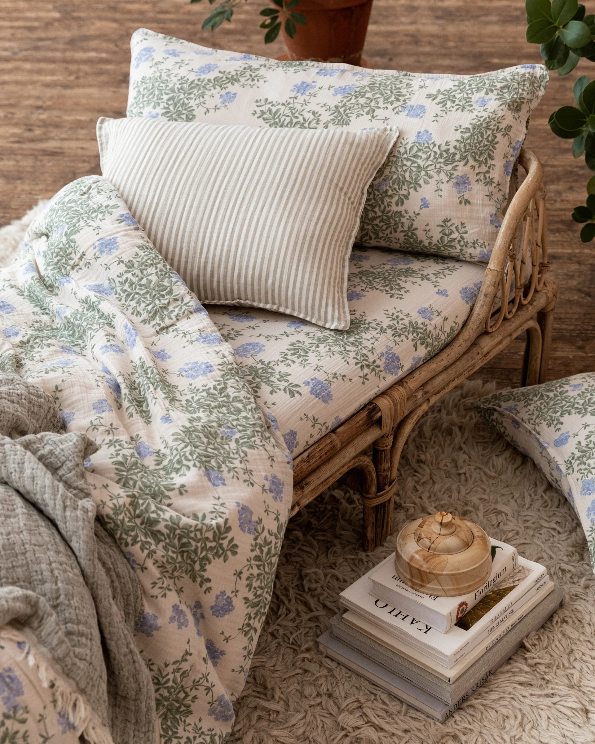 Plumbago Muslin Kissenbezug, 50x90 cm Garbo&Friends