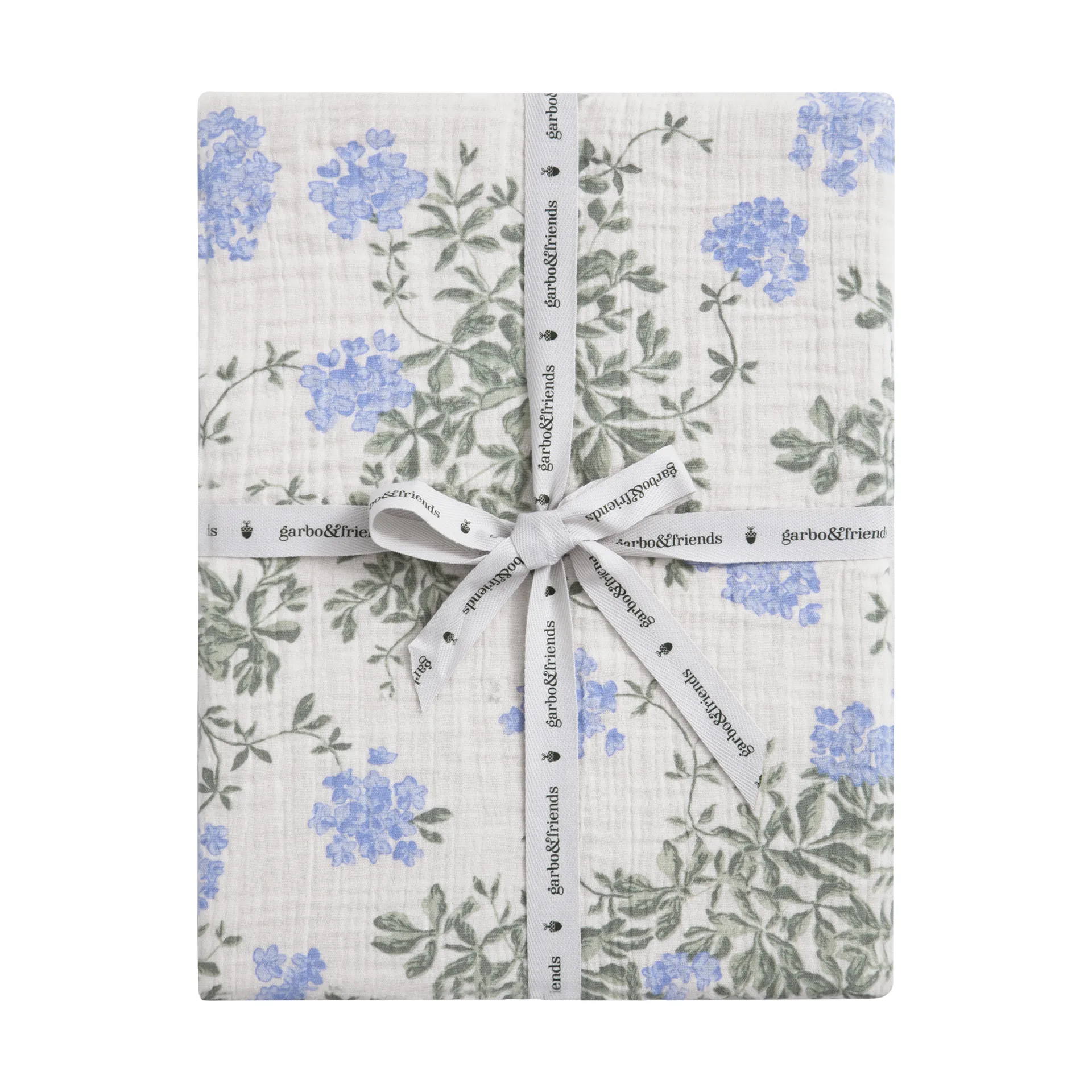 Plumbago Muslin Spannbettlaken, 180x200x30 cm Garbo&Friends