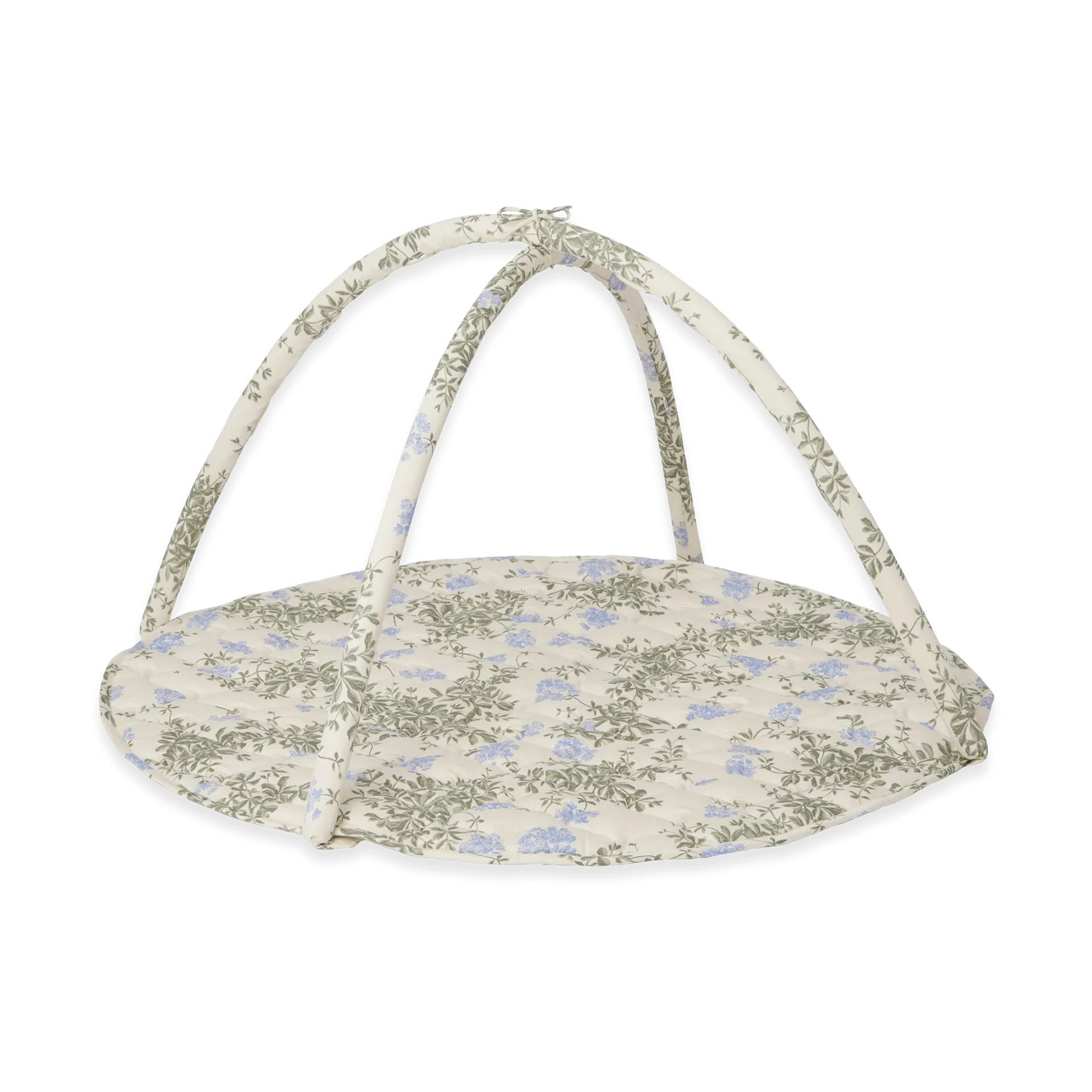 Plumbago Satin gesteppte Baby-Spielmatte, Ø90 cm Garbo&Friends