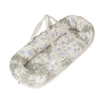 Plumbago Satin gestepptes Babynest - 43x87x16cm - Garbo&Friends