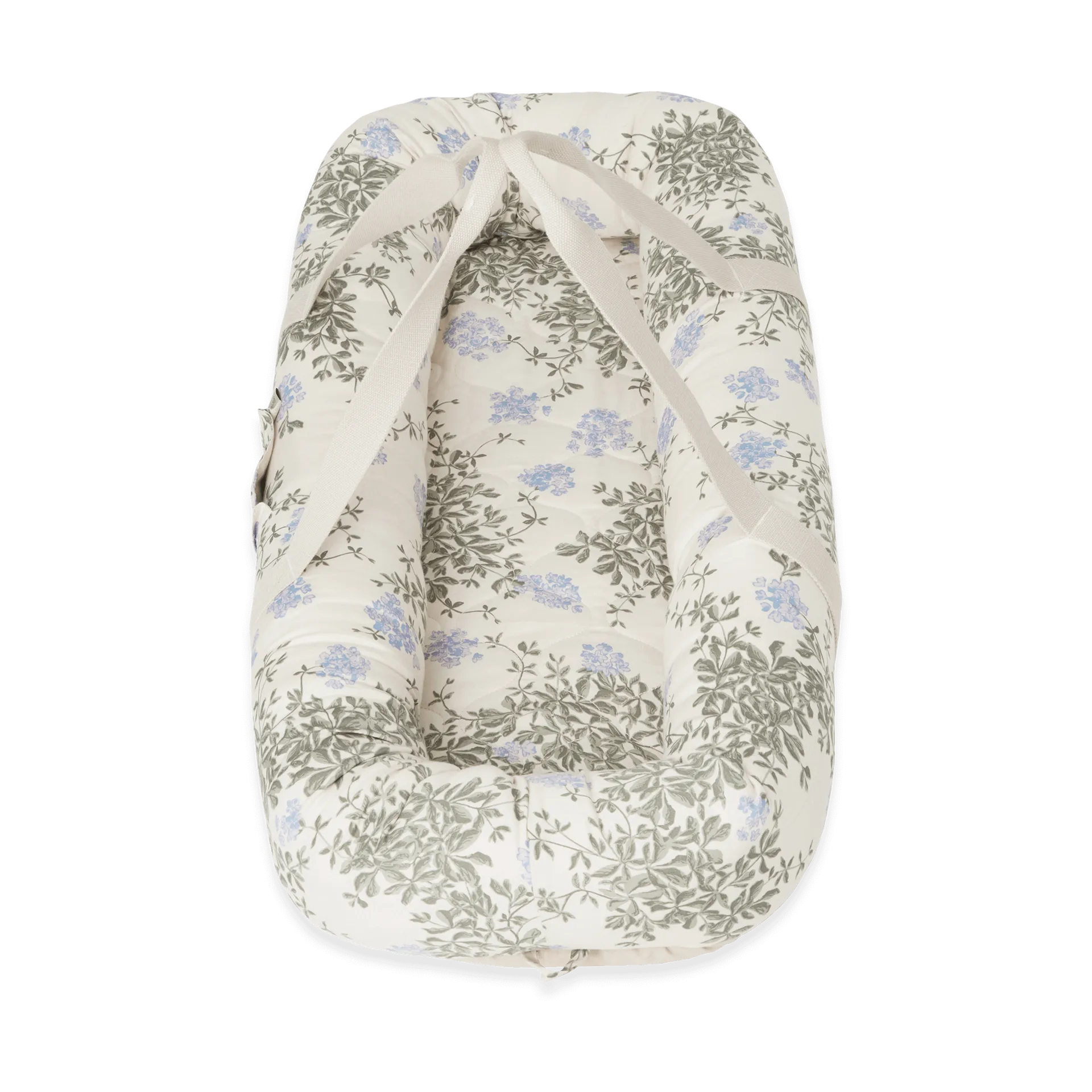 Plumbago Satin gestepptes Babynest, 43x87x16cm Garbo&Friends