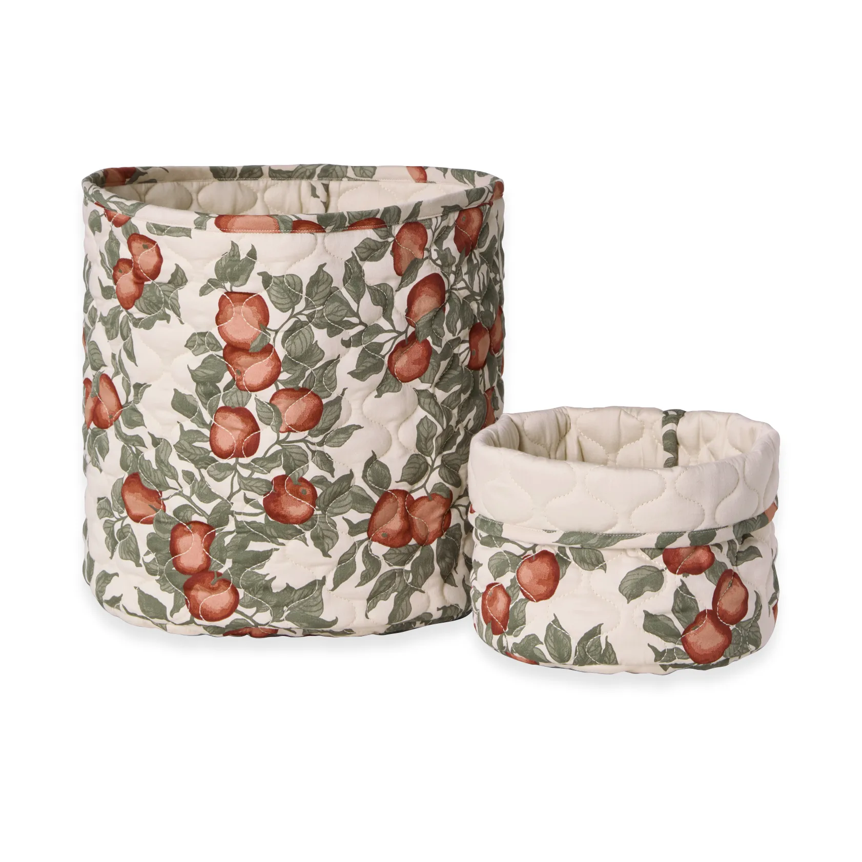 Pomme Satin gesteppter Korb 2 Teile, 20xØ20 cm + 30xØ30 cm Garbo&Friends