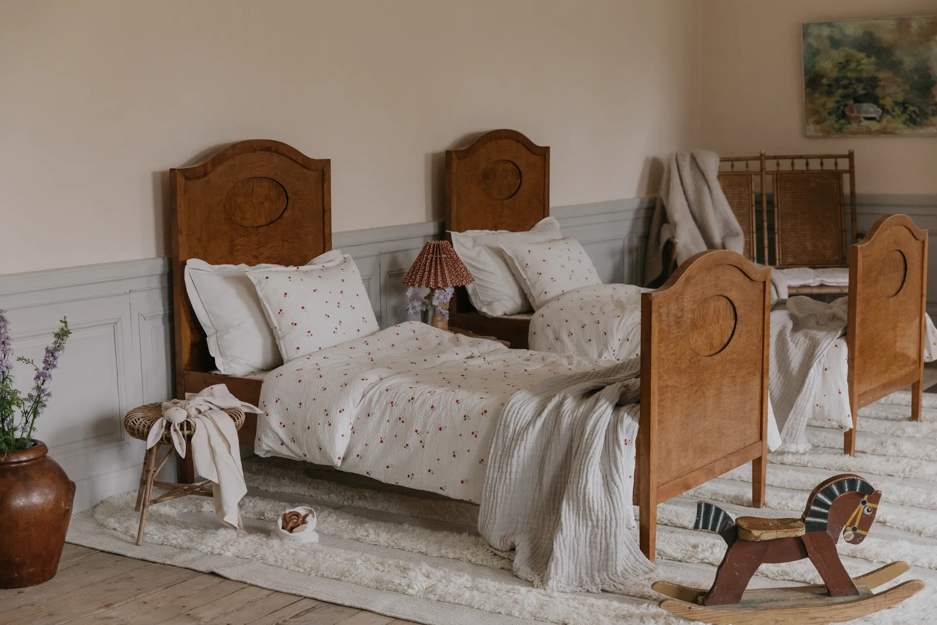 Poppy Seersucker Bettbezug, 135x200 cm Garbo&Friends