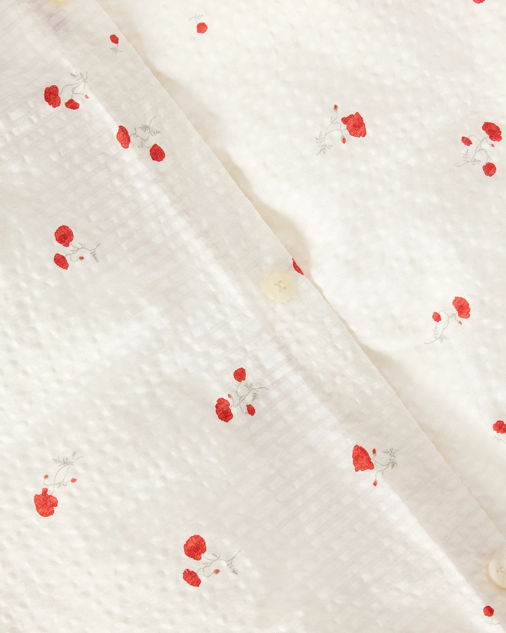 Poppy Seersucker Bettbezug doppelt, 220x220 cm Garbo&Friends