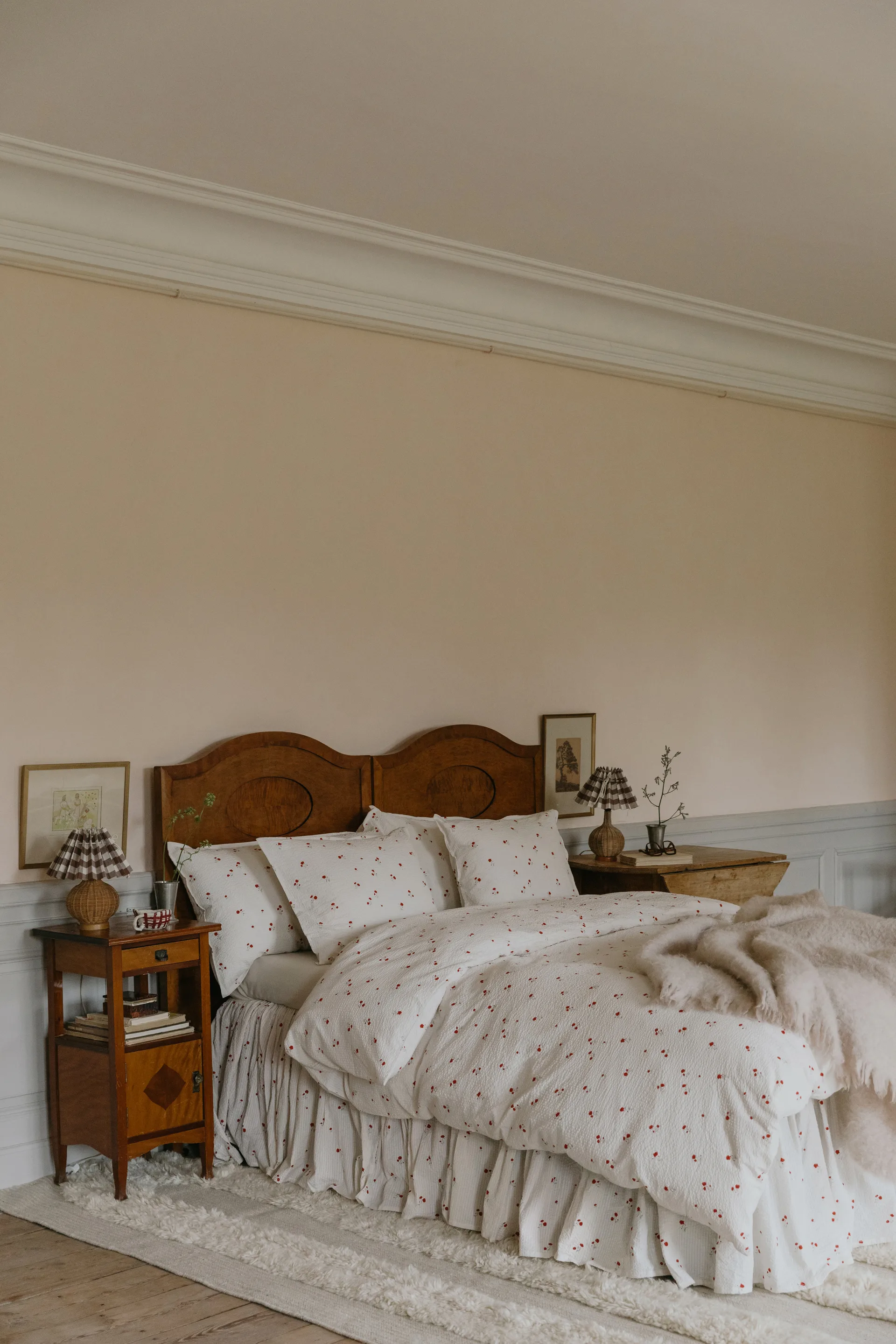 Poppy Seersucker Bettvolant, 120x200x45 cm Garbo&Friends