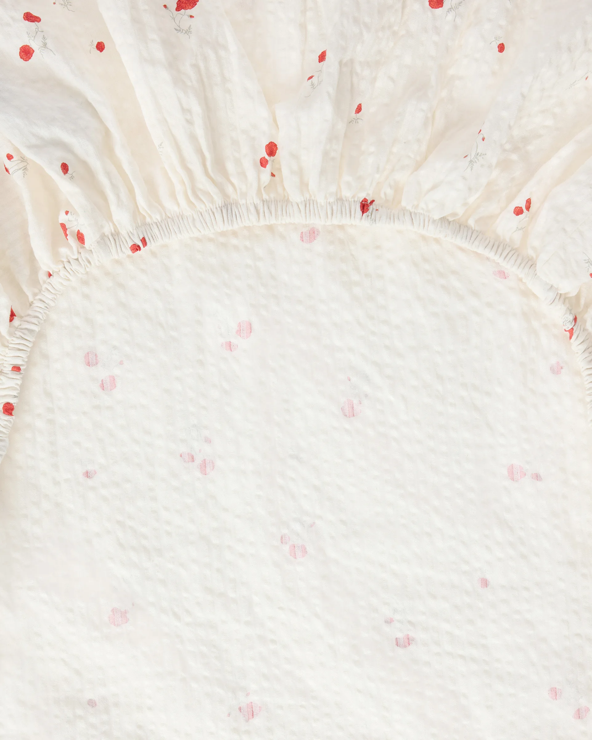 Poppy Seersucker Spannbettlaken, 160x200x30 cm Garbo&Friends