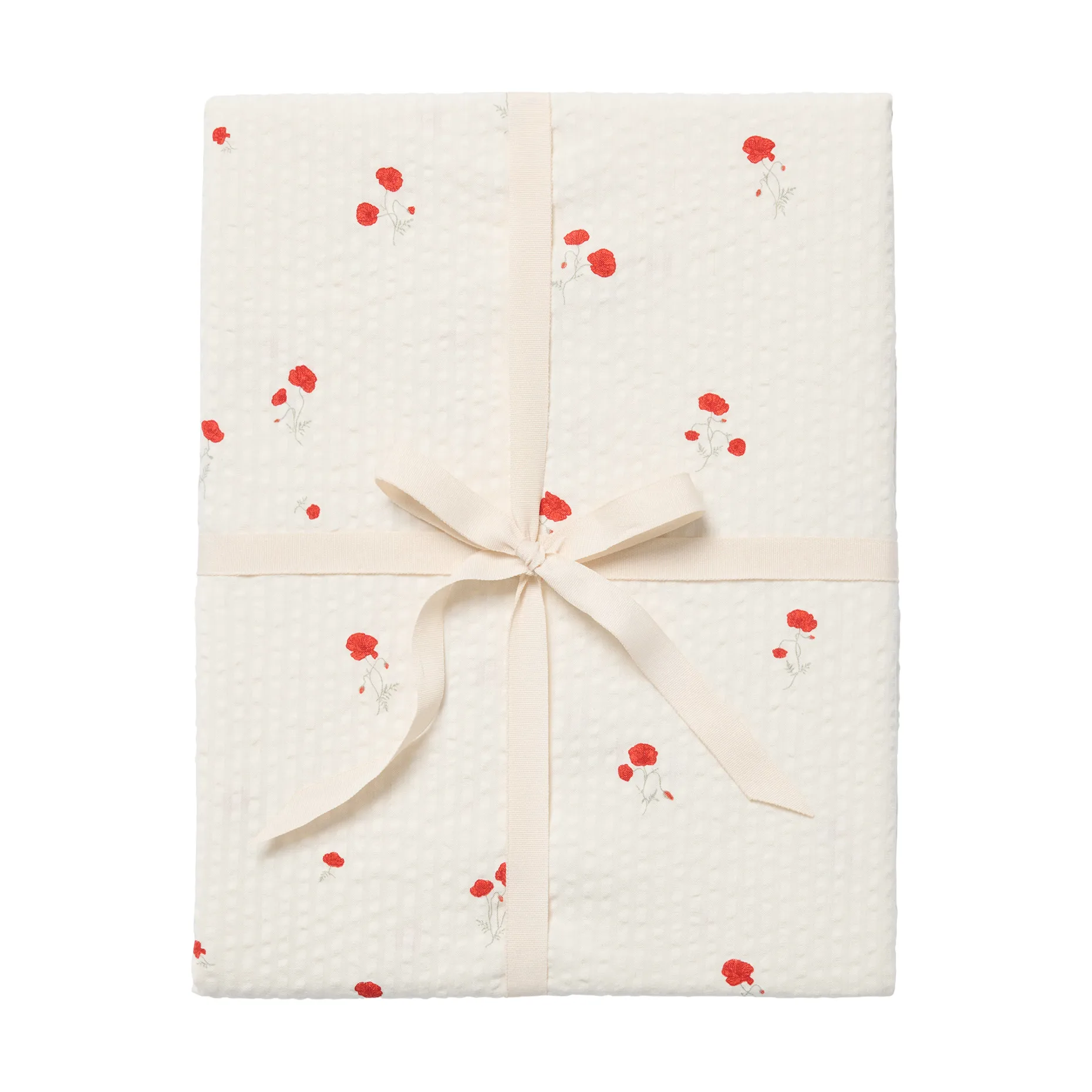 Poppy Seersucker Spannbettlaken, 90x200x30 cm Garbo&Friends