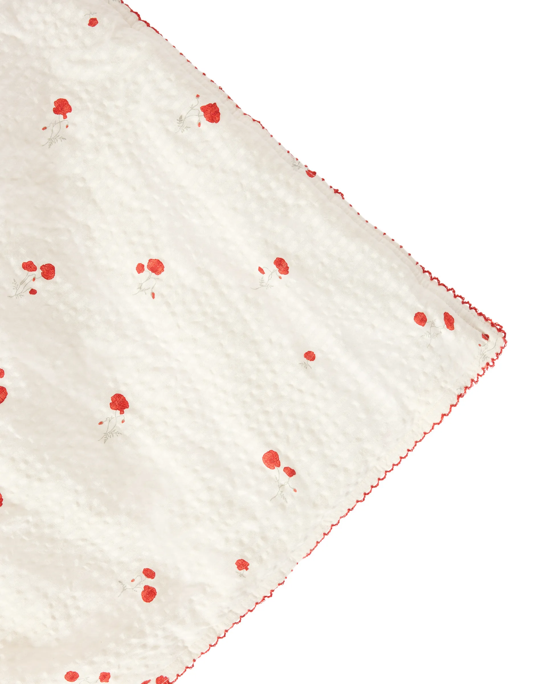 Poppy Seersucker wattierte Decke, 100x140 cm Garbo&Friends