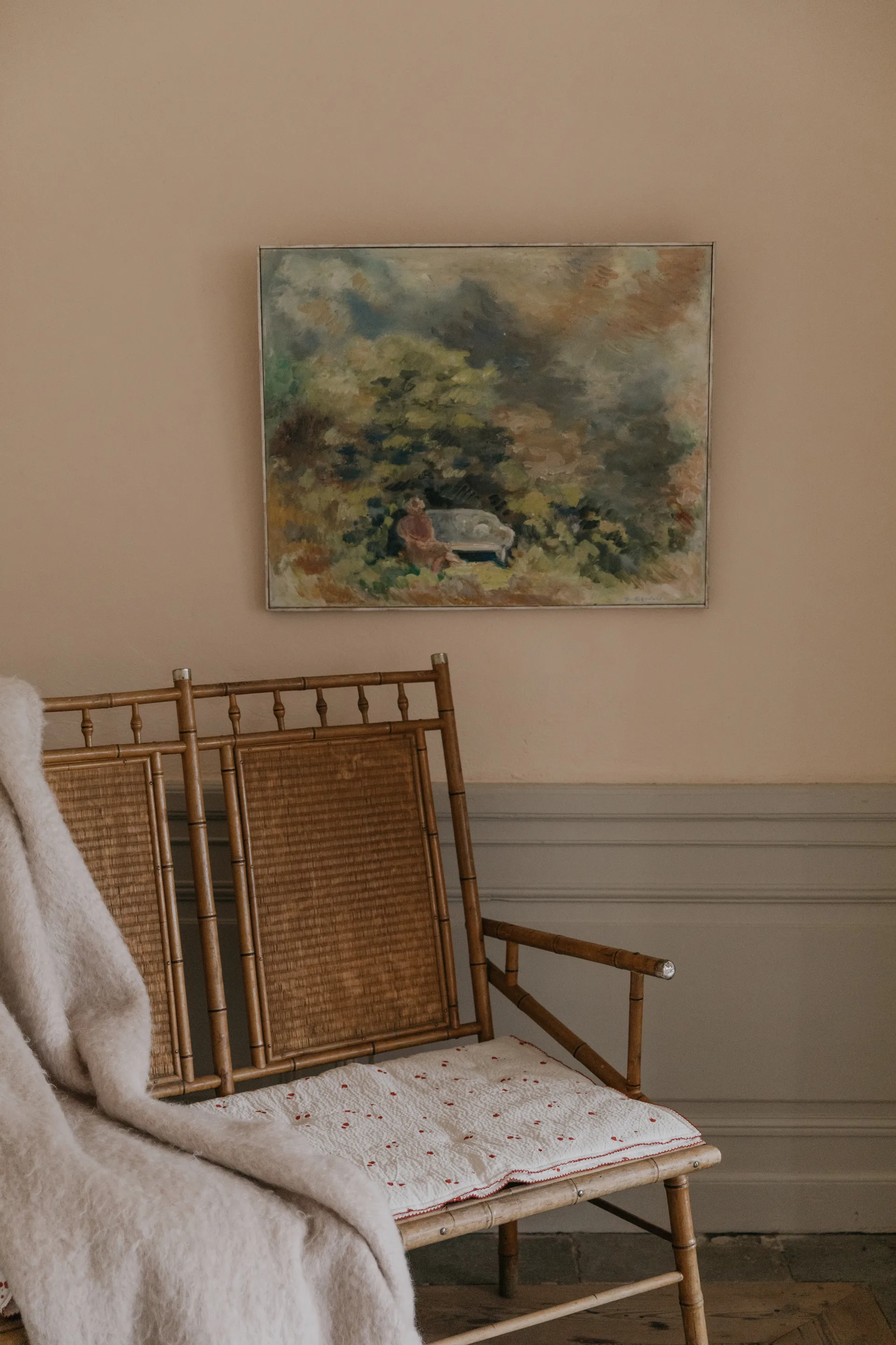 Poppy Seersucker wattierte Decke, 100x140 cm Garbo&Friends