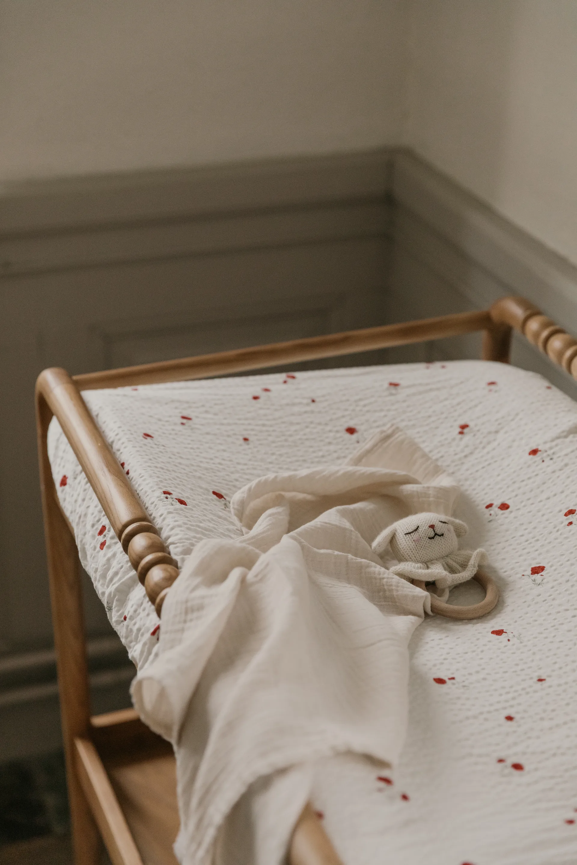 Poppy Seersucker Wickelauflage, 50x70x15 cm Garbo&Friends