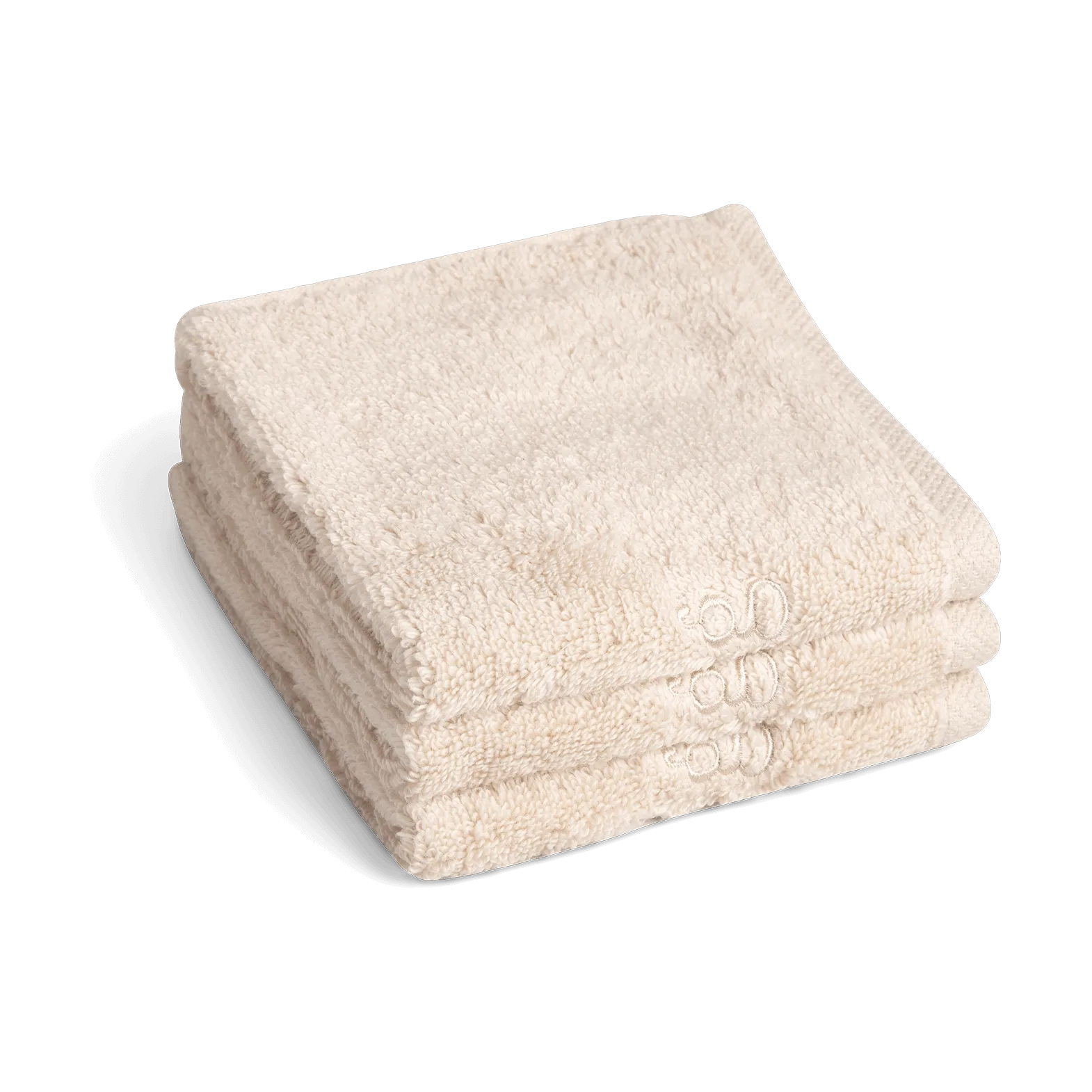 Sand Terry Waschlappen 3er Pack, 30x30 cm Garbo&Friends