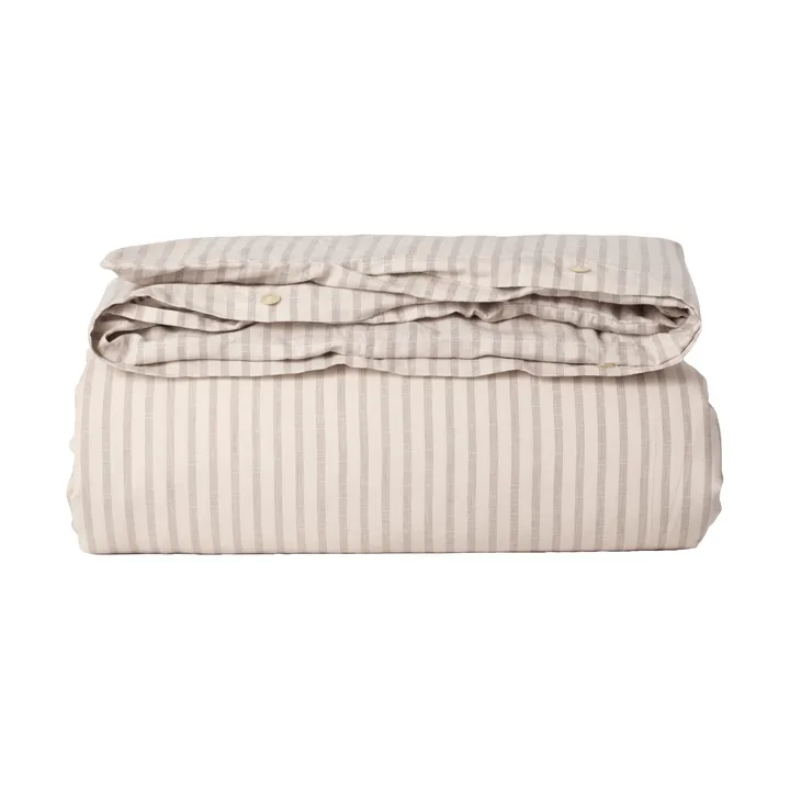 Stripe Mauve Musselin Bettbezug - 150x210 cm - Garbo&Friends