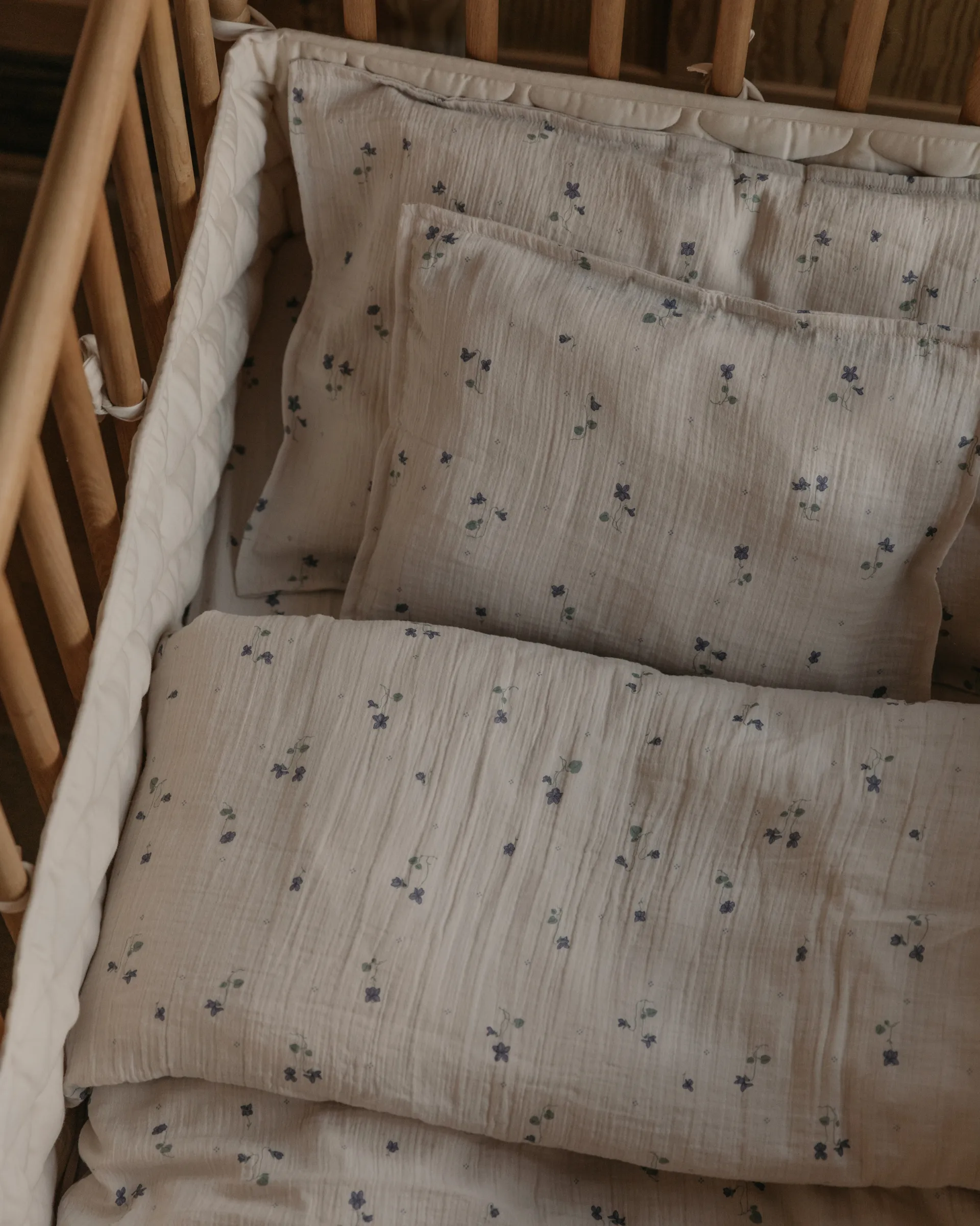 Viola Muslin Bettwäsche-Set Babys, 70x80 cm/28x35 cm Garbo&Friends