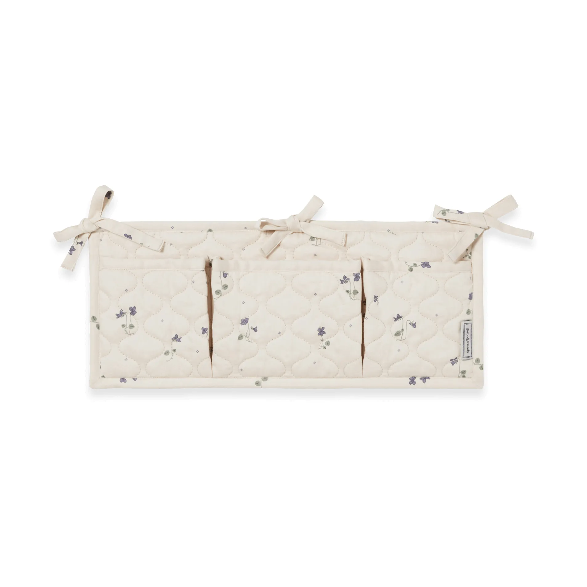 Viola Satin gesteppte Betttasche, 18x43 cm Garbo&Friends