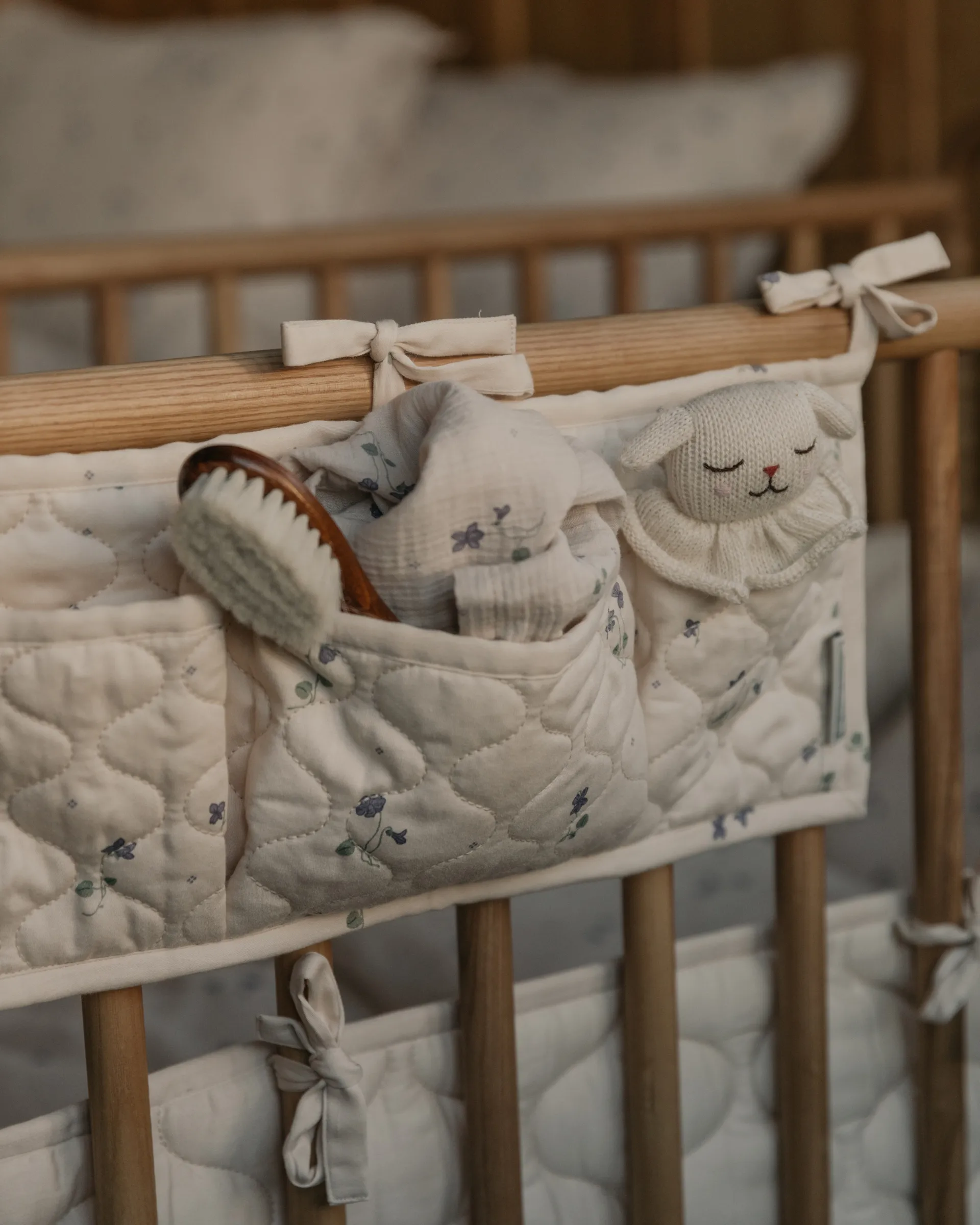 Viola Satin gesteppte Betttasche, 18x43 cm Garbo&Friends