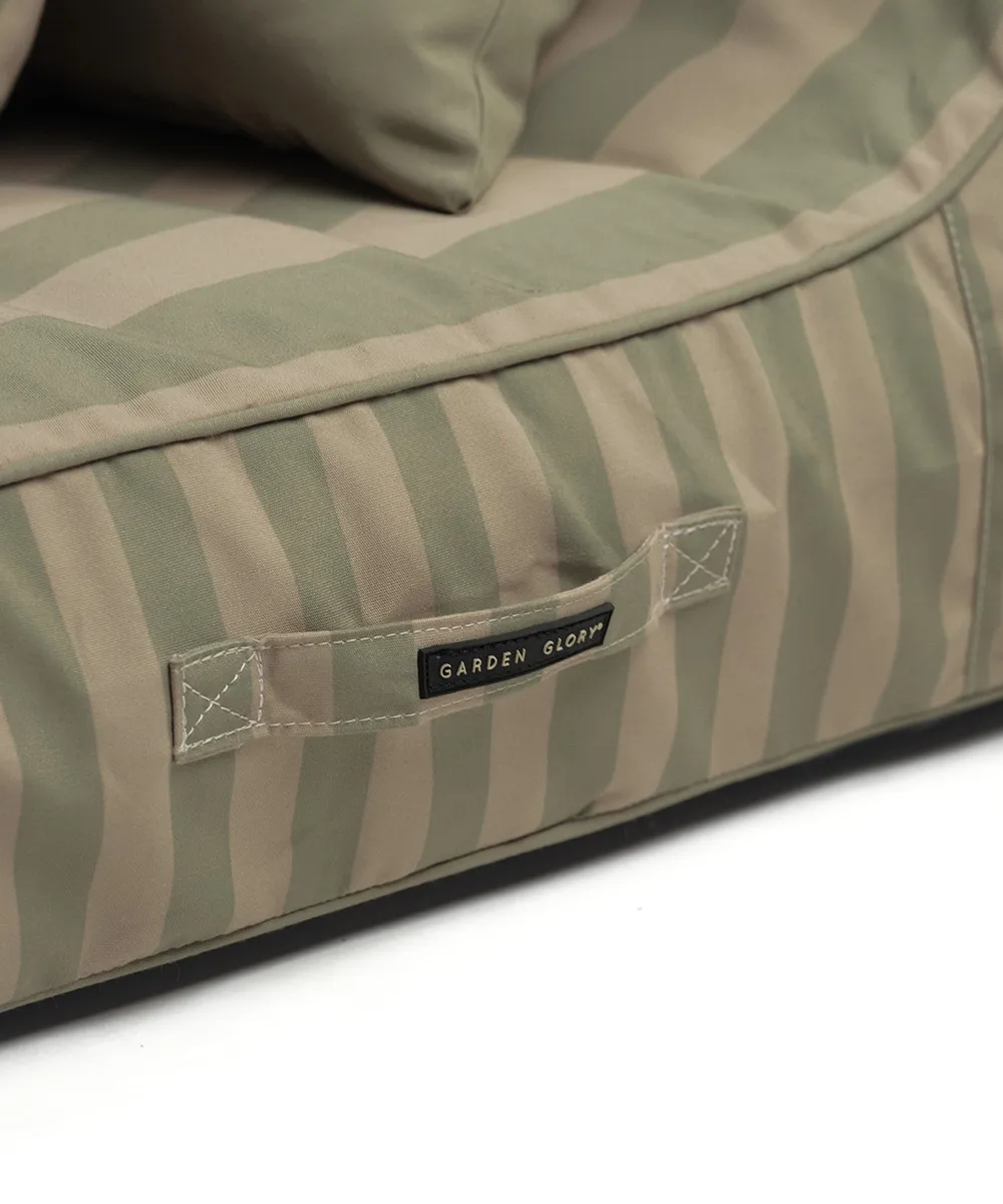 Garden Glory aufblasbare Sonnenliege, Eucalyptusgrün-beige, 85x168,5 cm Garden Glory