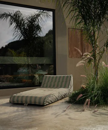 Garden Glory aufblasbare Sonnenliege - Eucalyptusgrün-beige, 85x168,5 cm - Garden Glory