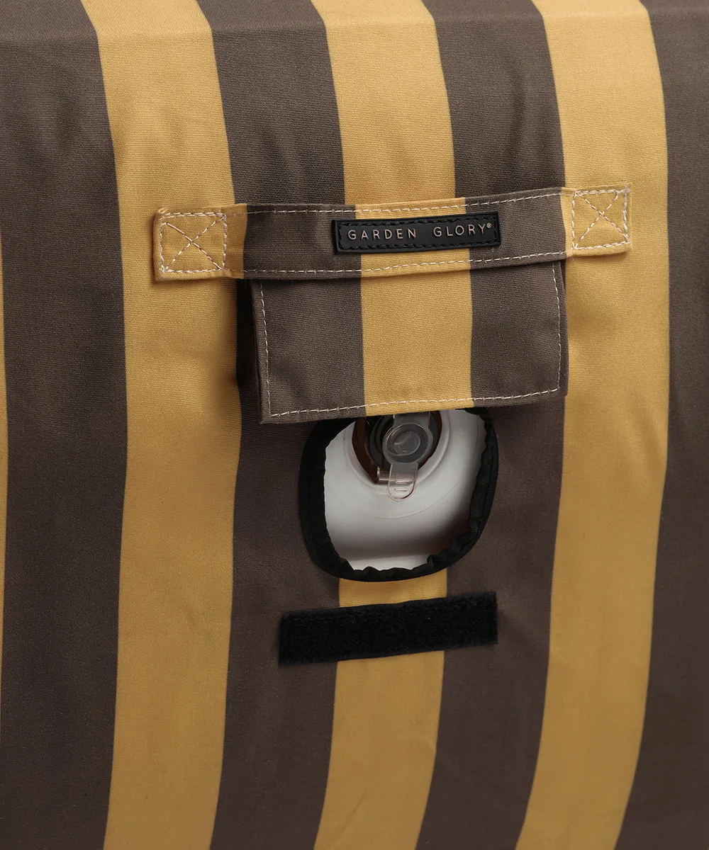 Garden Glory aufblasbare Sonnenliege, Safrangelb-braun, 85x168,5 cm Garden Glory