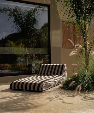 Garden Glory aufblasbare Sonnenliege - Schwarz-Beige, 85x168,5 cm - Garden Glory