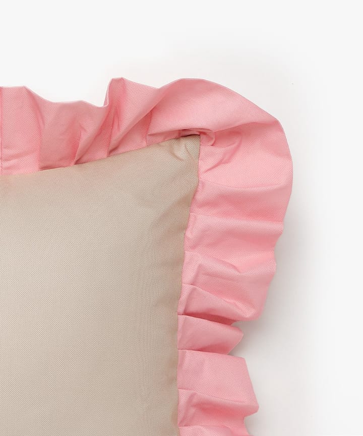 Garden Glory Outdoor Kissen mit Rüschen 45x45 cm, Beige-pink Garden Glory