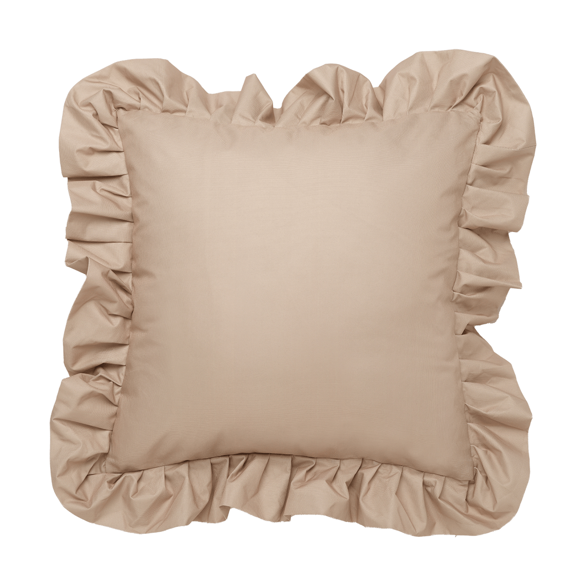 Garden Glory Garden Glory Outdoor Kissen mit Rüschen 45x45 cm Beige