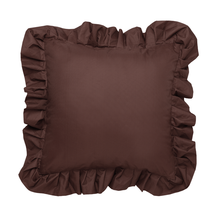 Garden Glory Outdoor Kissen mit Rüschen 45x45 cm - Braun - Garden Glory
