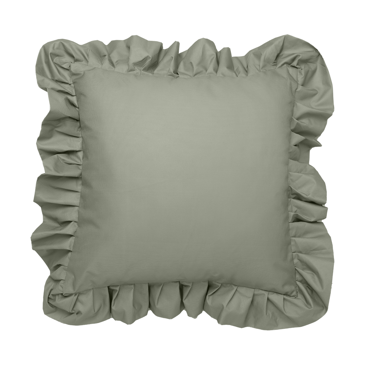 Garden Glory Garden Glory Outdoor Kissen mit Rüschen 45x45 cm Grün