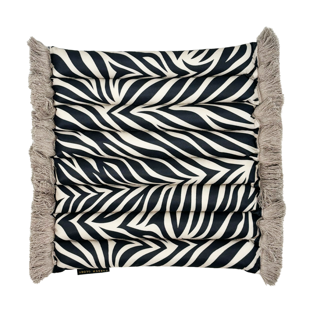 Garden Glory Garden Glory Outdoor Sitzkissen Zebra fringe