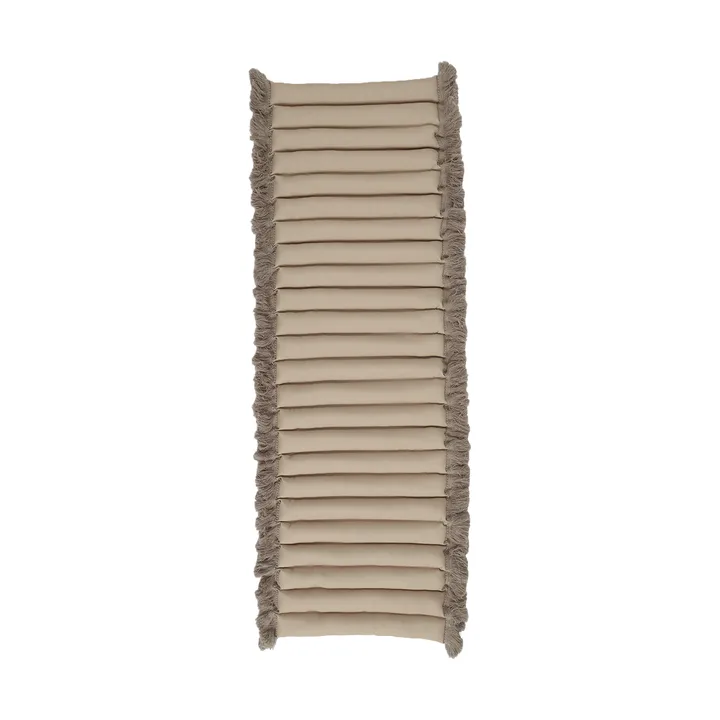 Garden Glory Sitzkissen mit Fransen - Beige, beigefarbene Fransen, 38x120 cm - Garden Glory