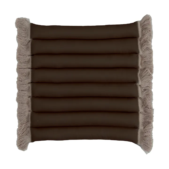 Garden Glory Sitzkissen mit Fransen - Beige, beiger Frans, 38x40 cm - Garden Glory