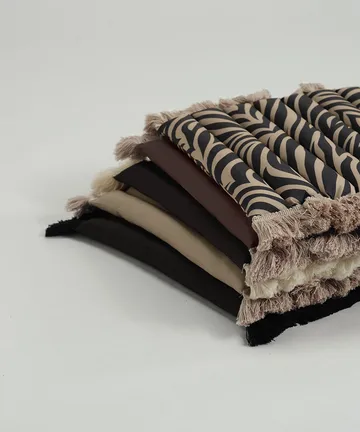 Garden Glory Sitzkissen mit Fransen - Beige, beiger Frans, 38x40 cm - Garden Glory