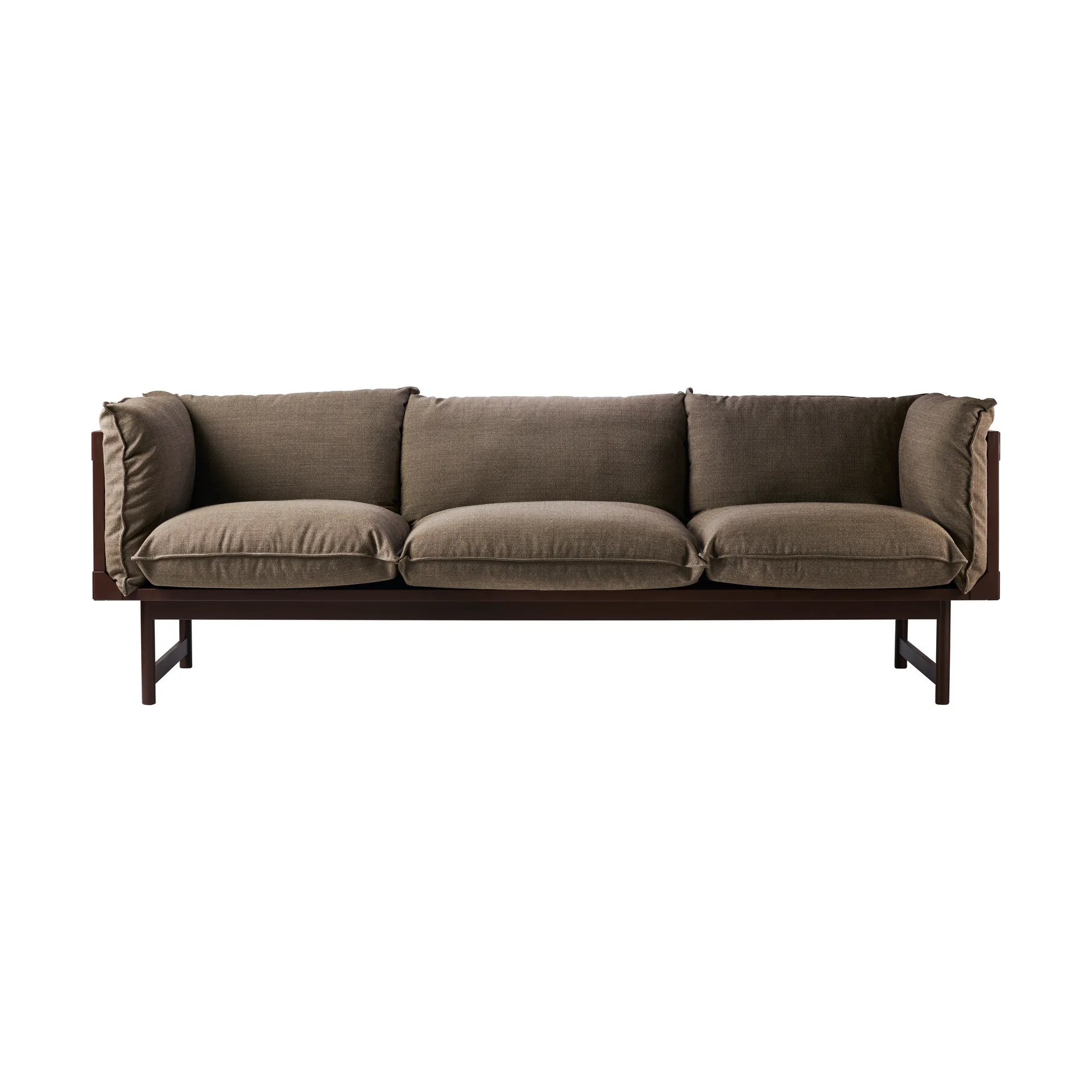 Bleck 3-Sitzer Sofa, Buche-dunkelbraun gebeizt-Foss 0272 Gärsnäs