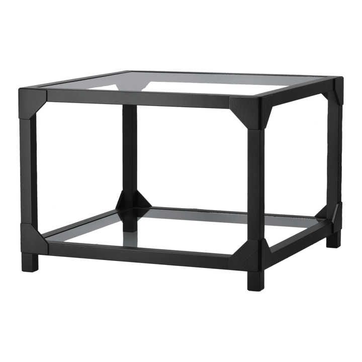 Bleck Couchtisch 55x55 cm Glas - Buche-Schwarz gebeizt - Gärsnäs