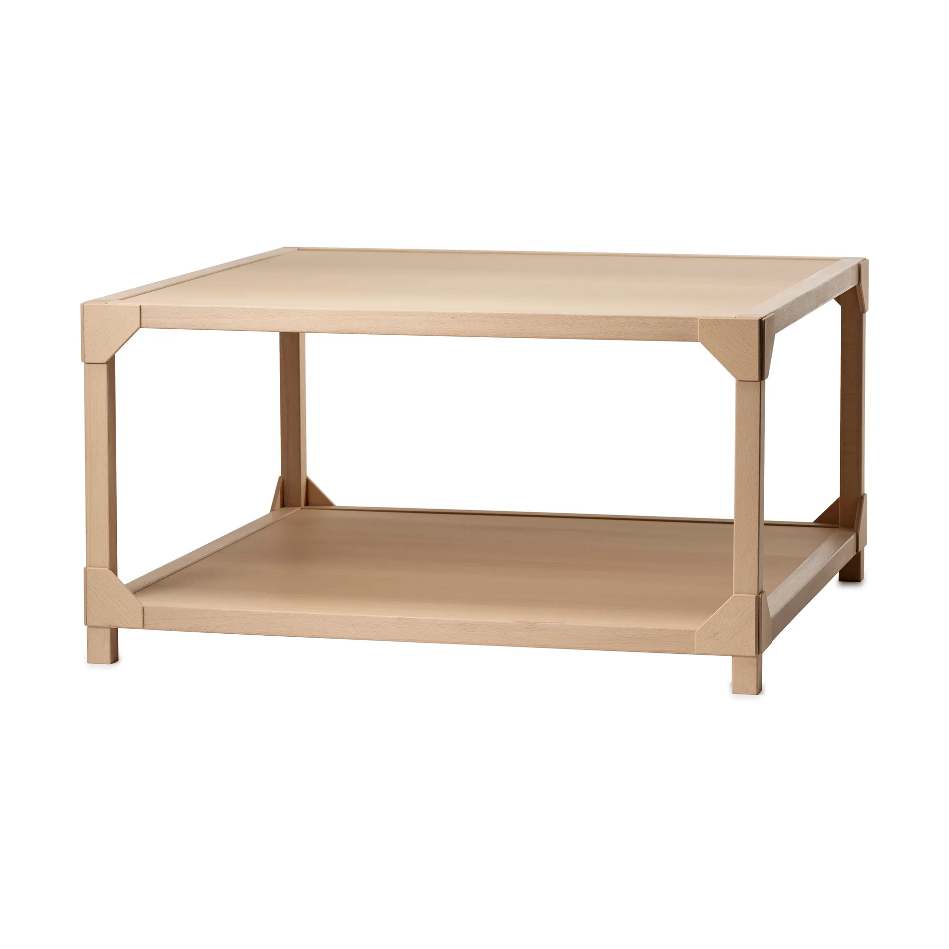 Bleck Couchtisch 75x75 cm Furnier, Buche-Natur Gärsnäs