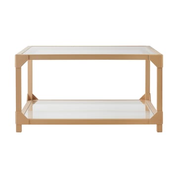 Bleck Couchtisch 75x75 Glas - Buche-Natur - Gärsnäs