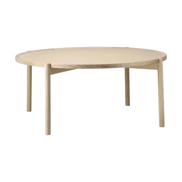 Elna Couchtisch - Esche-white-Ø90 cm - Gärsnäs